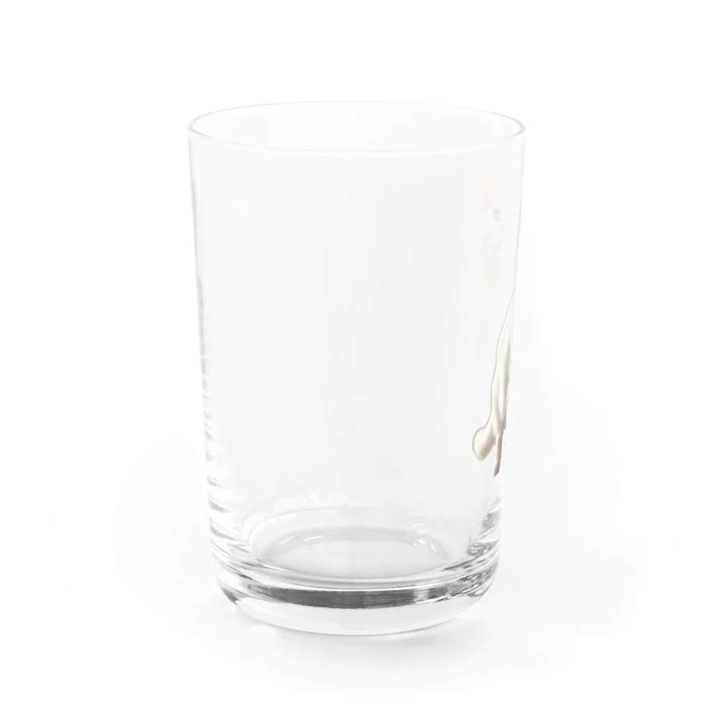 kiryu-mai創造設計の白猫ちゃん Water Glass :left