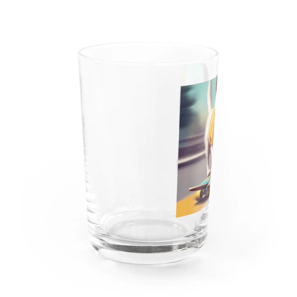 Ayatingのスケボーに乗っちゃう Water Glass :left