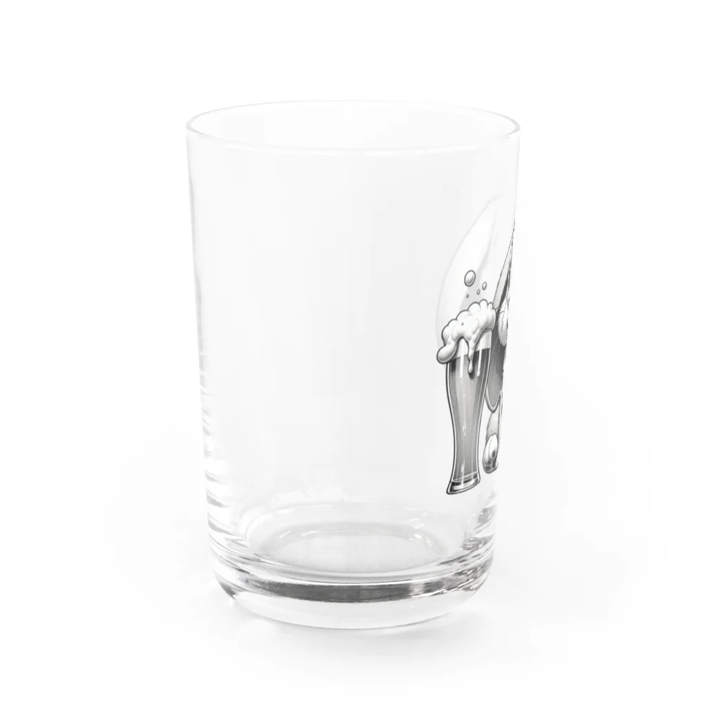 bottaの可愛いウサギ(垂れ耳ビール) Water Glass :left