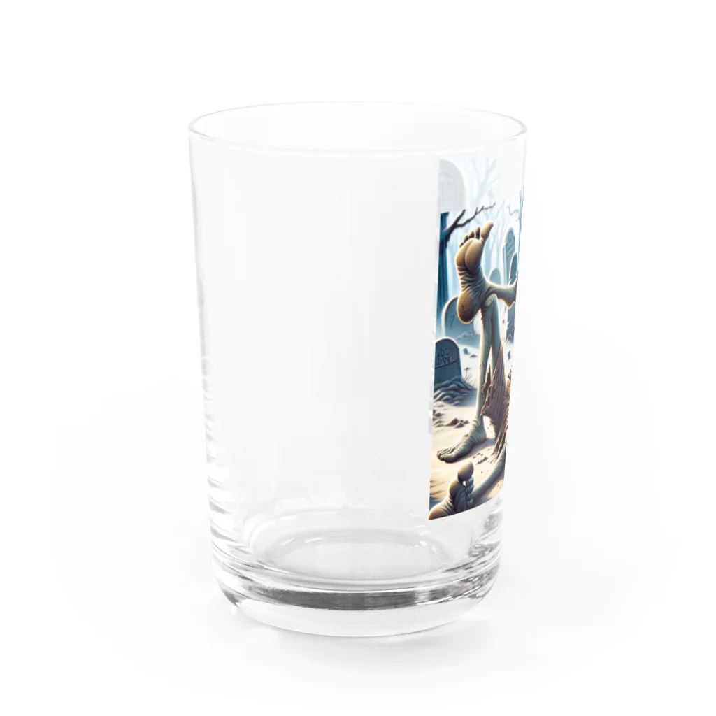 ニコネガショップの怠惰なゾンビ君 Water Glass :left