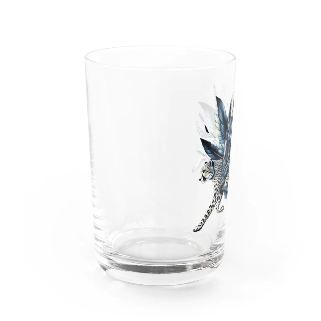 FUMYのフェザーランナーcheetah Water Glass :left