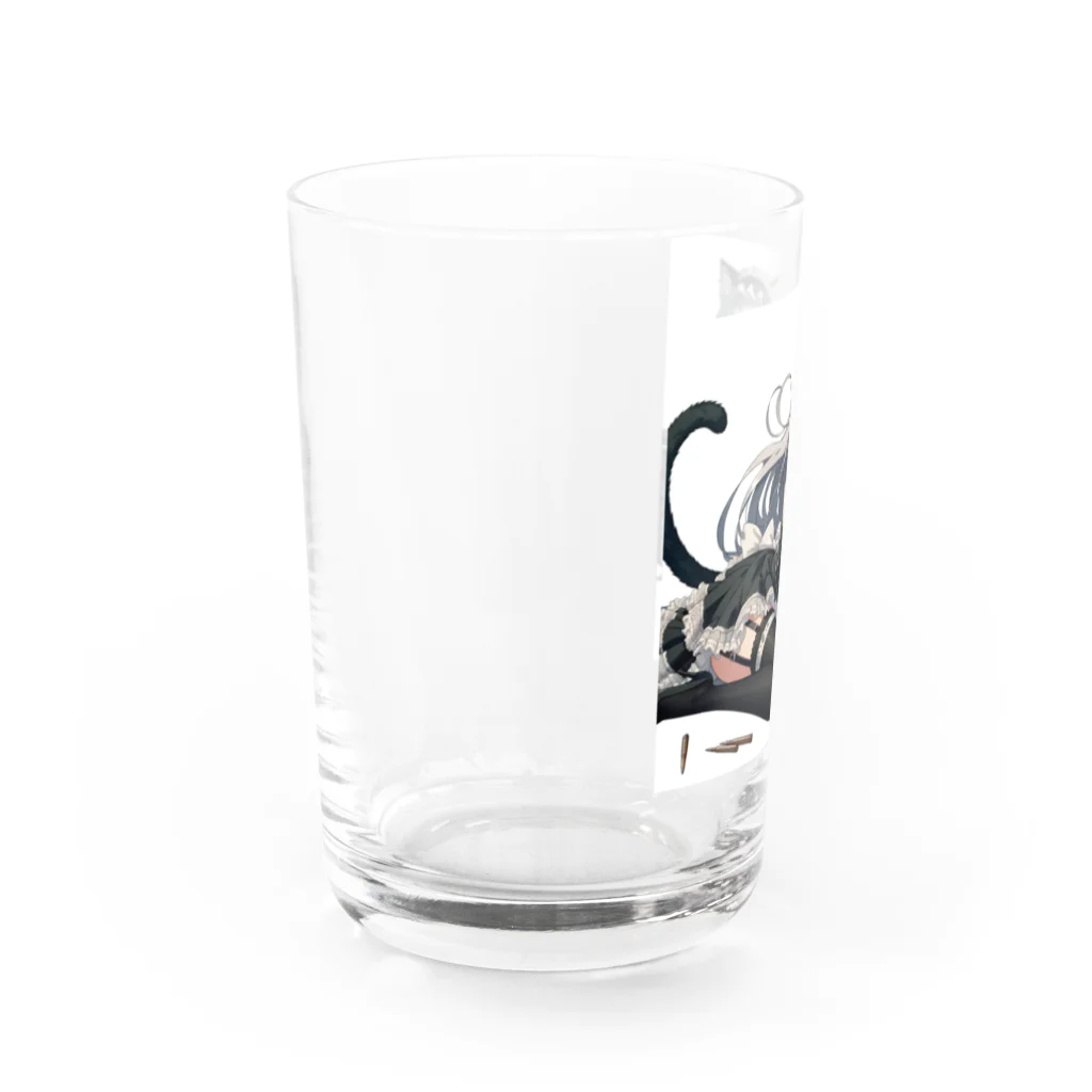 cray299の闘う猫メイド🐾5 Water Glass :left