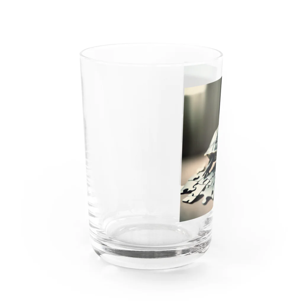 hinn-ketuの６、パズル大好きカメさん Water Glass :left