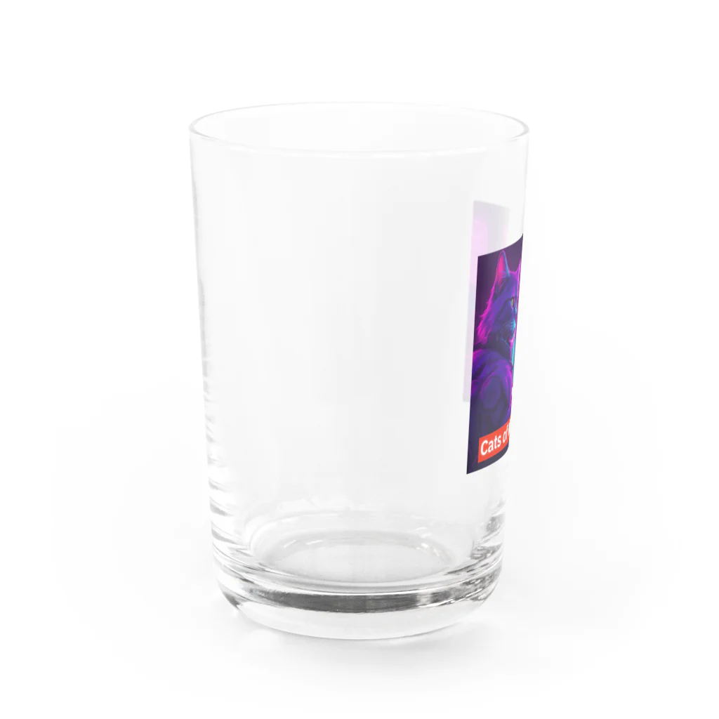 THE NOBLE LIGHTのCats of the Future Water Glass :left