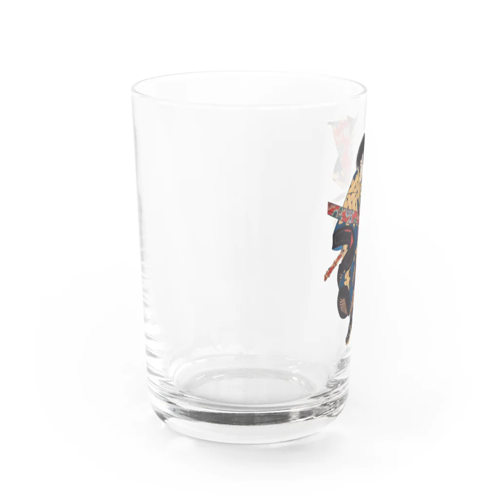 PALA's SHOP　cool、シュール、古風、和風、の源 為朝　(みなもと の ためとも) Water Glass :left