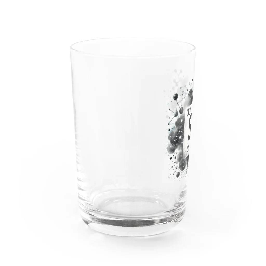 science closet（科学×ファッション）の元素シリーズ　~ストロンチウム Sr~ Water Glass :left