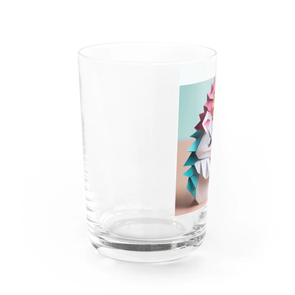 yumiceのice meets オリガミハリネズミ Water Glass :left