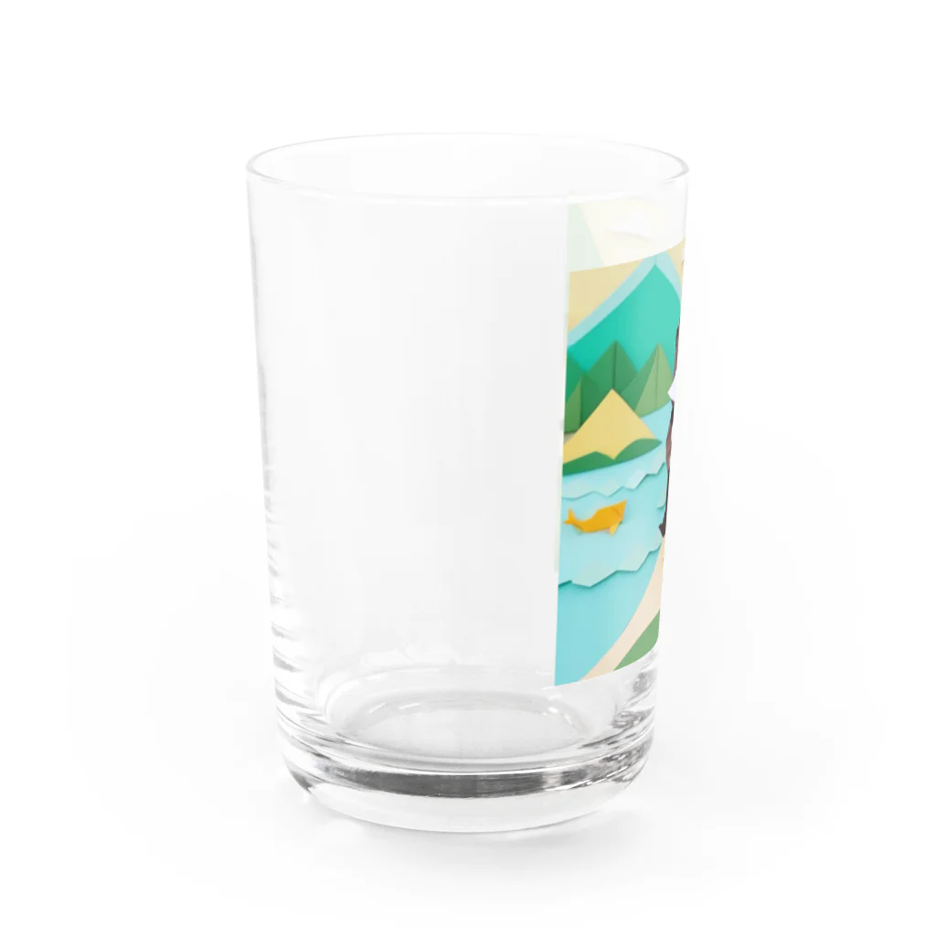 yumiceのice meets オリガミカワウソ Water Glass :left