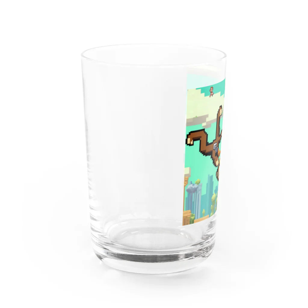 yuhi04のスカイダイビングの冒険猿 Water Glass :left