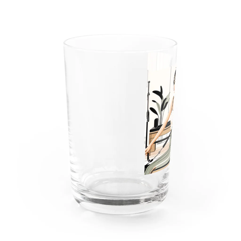 21歳女子　運動大好きMinamiのおしゃれMinami のヨガグッズ！ Water Glass :left