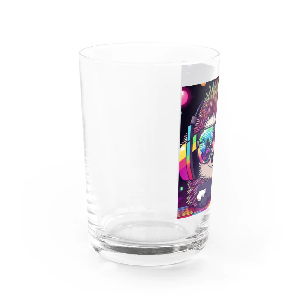 yu-tata-yuのアゲ上げ！DJハリネズミくん Water Glass :left