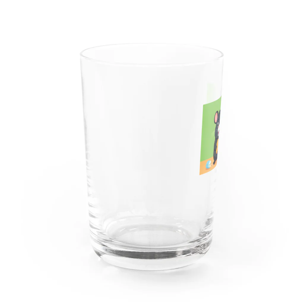 シークレットの黒いねずみさん　大 Water Glass :left