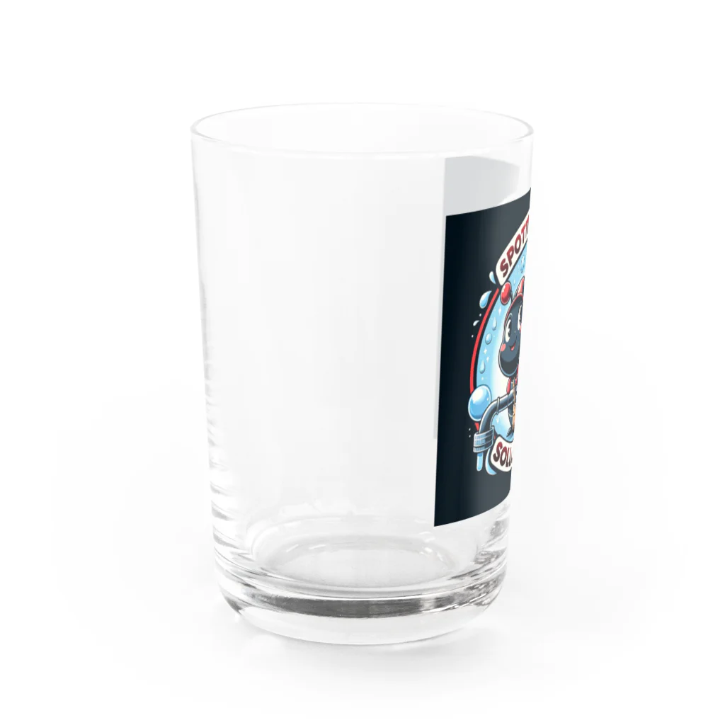 Bumps Design Collectionの水道屋さんシリーズ～てんてん君 Water Glass :left