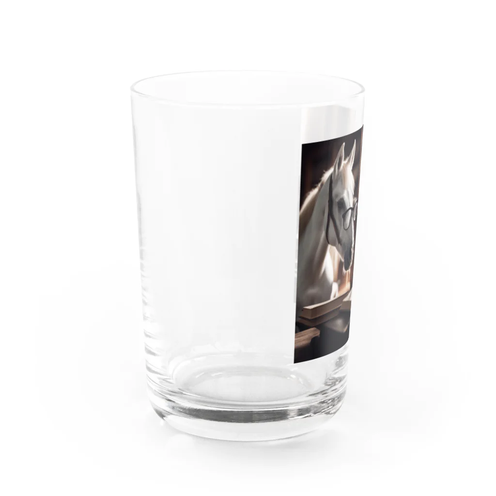 UDRUMSの読書家の馬 Water Glass :left