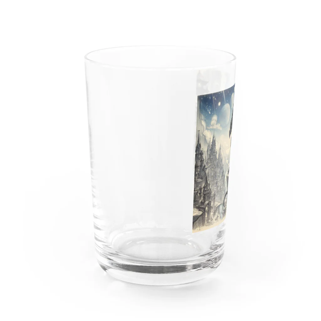 comati12の幼い黒龍 Water Glass :left