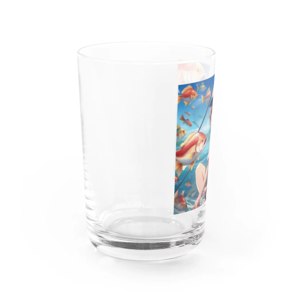 chillfishingの釣りガール爆釣！ Water Glass :left