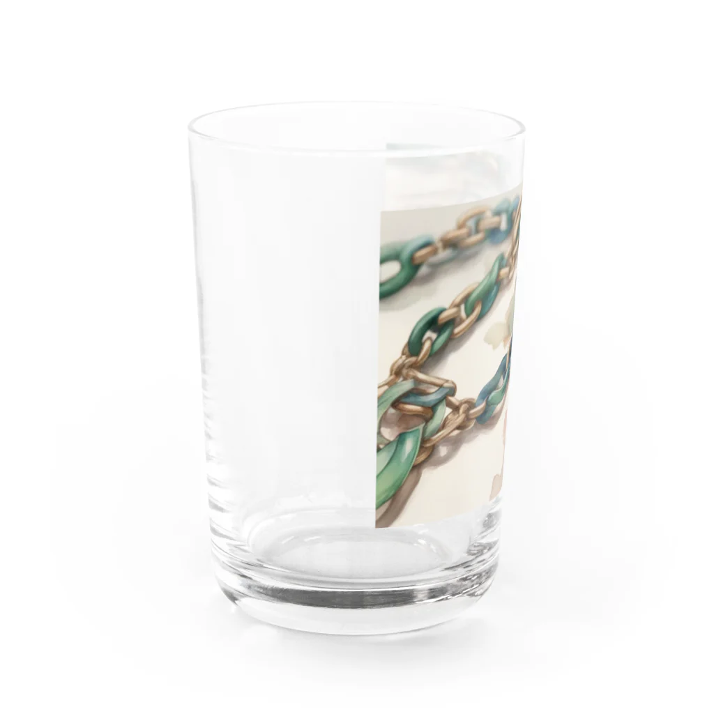 テフラんずのチェーンデザイン Water Glass :left