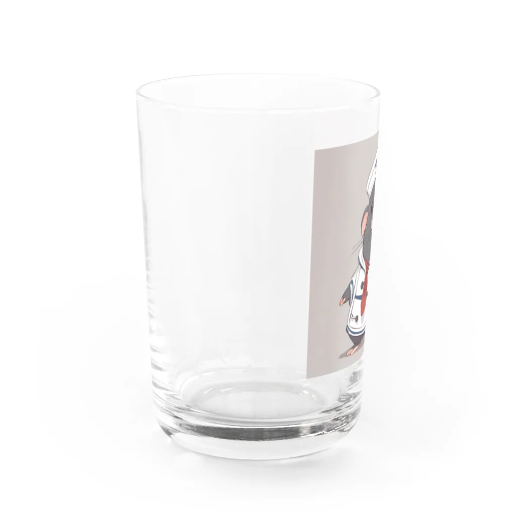 マジカルメッセージのネズミの水兵 Water Glass :left