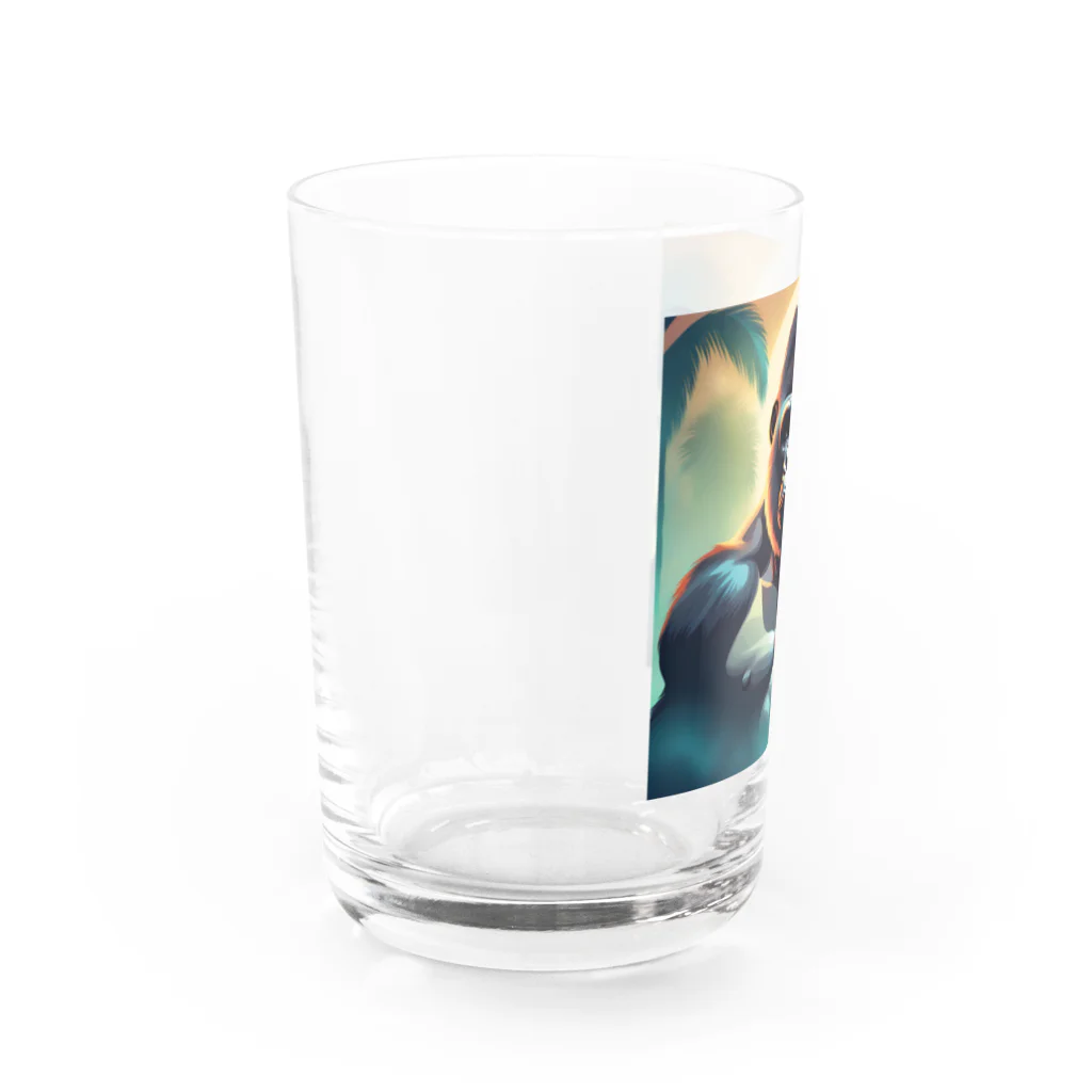 福きたるの都会に光る。イケメンゴリラ Water Glass :left