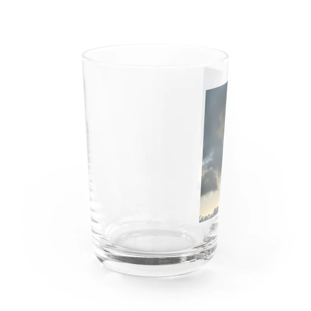 rilybiiの雲と朝焼け Water Glass :left