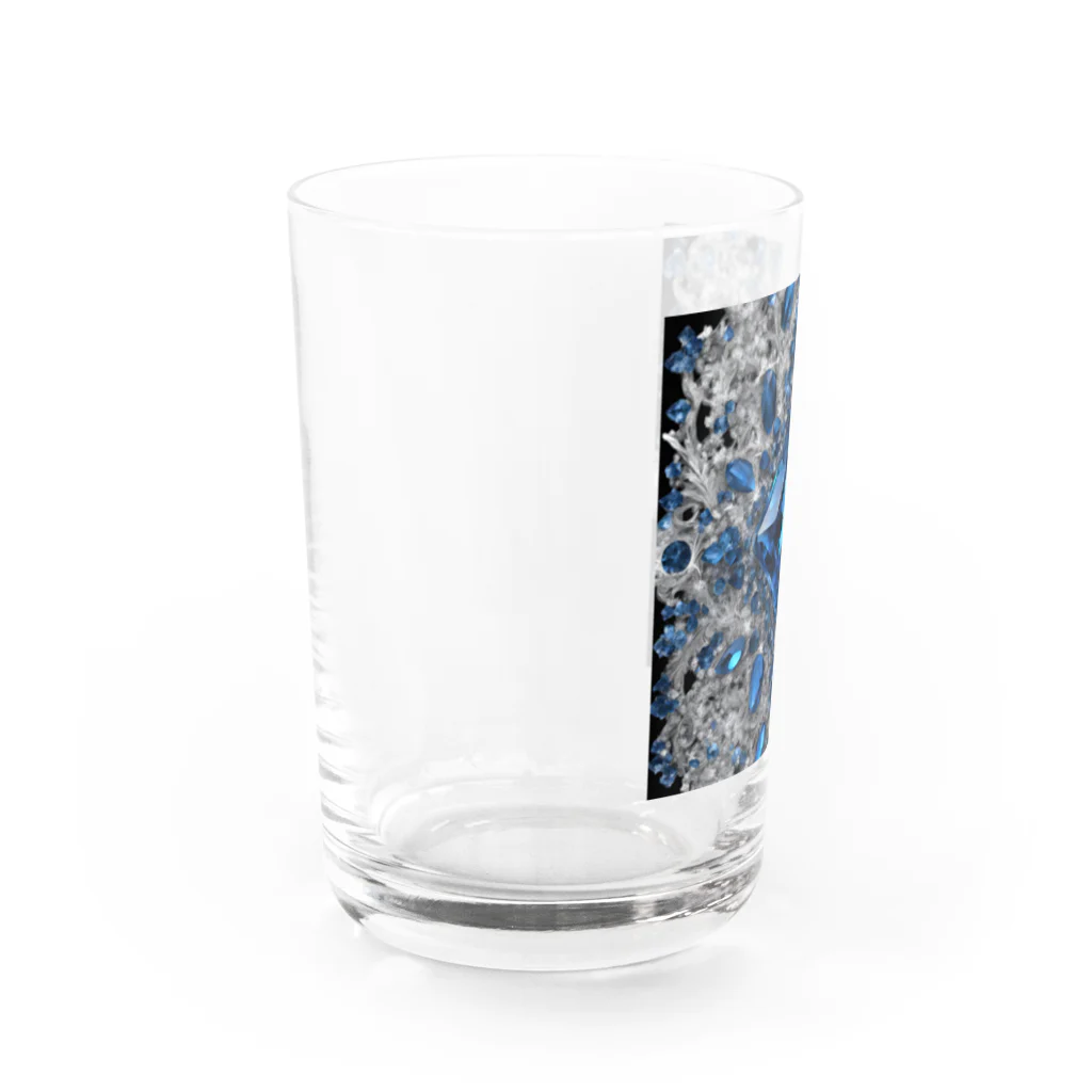 G-EICHISの宝石の様に輝くブルークリスタル Water Glass :left
