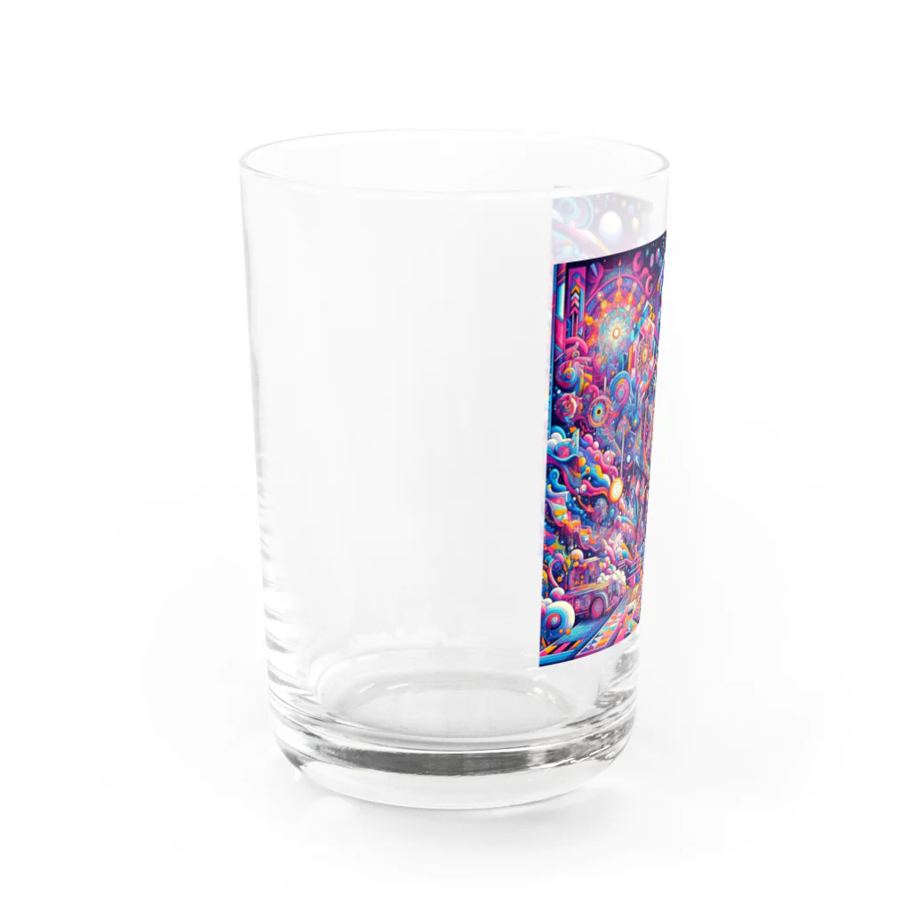 トトベス(T∴B∴M∴)🕊️の神聖リリスちゃん神殿 🌈💞31.サイケデリック宇宙アーケード商店街 Water Glass :left