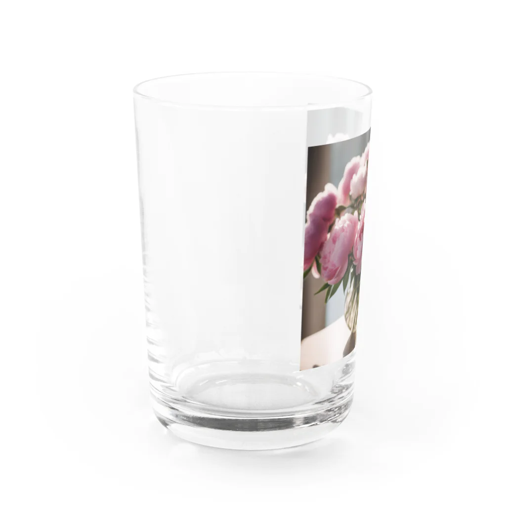 紅茶のピオニー柄 Water Glass :left