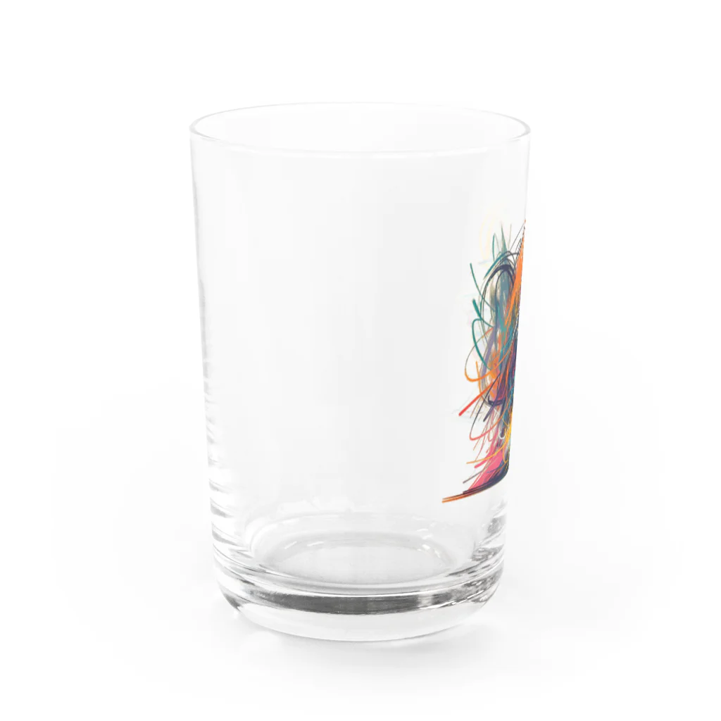 あんぽぴゅらーあーてぃすとのGirl Water Glass :left