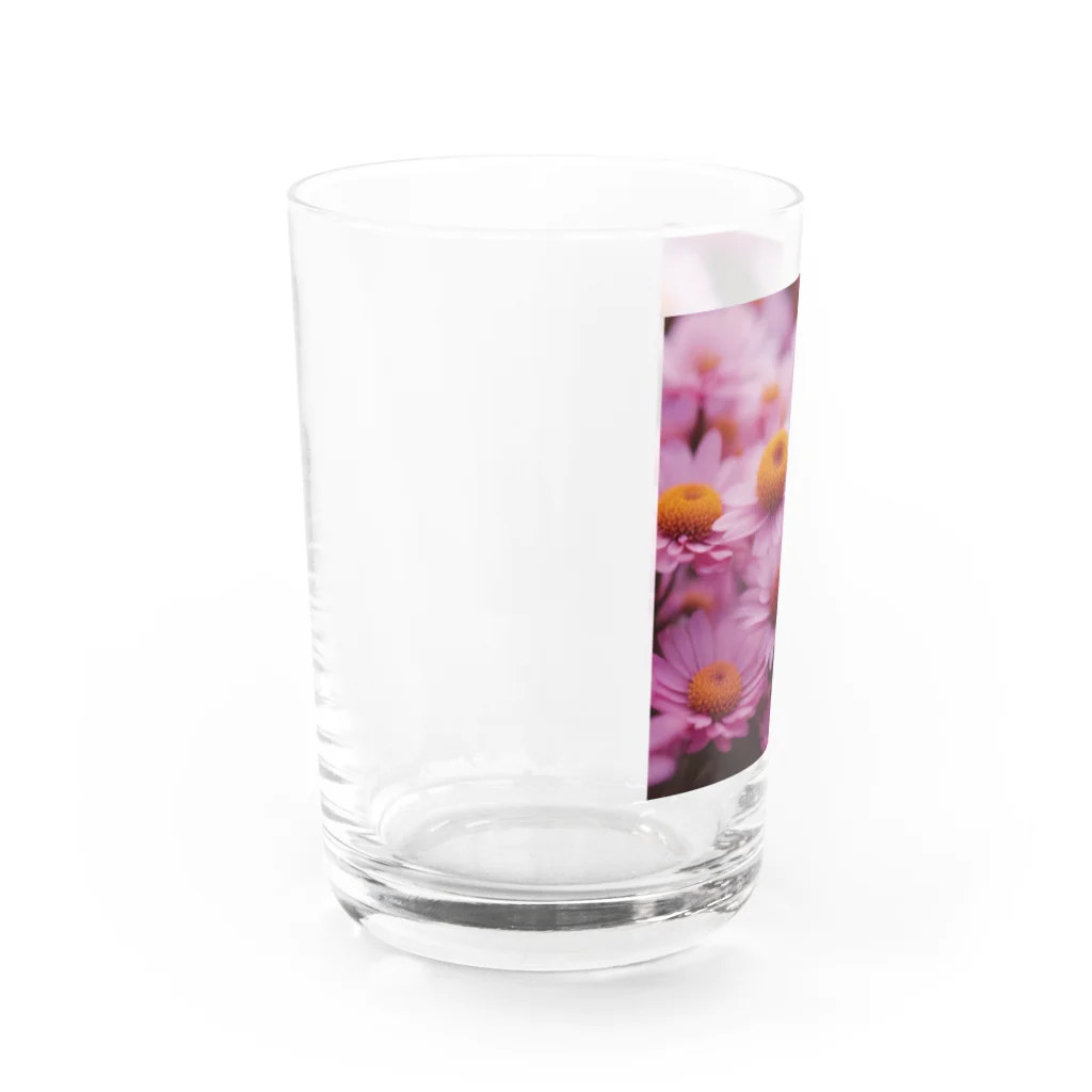 紅茶のフクジュソウ柄 Water Glass :left