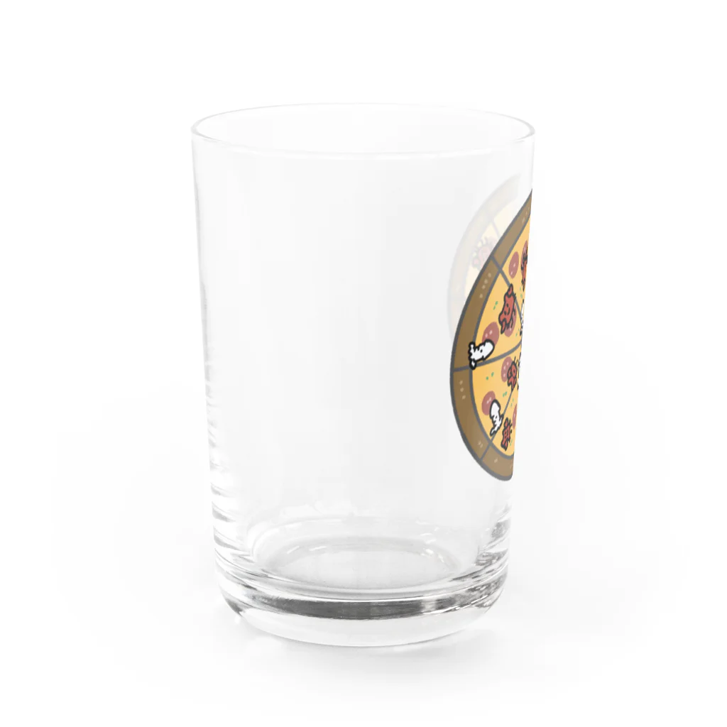 ほらをた娘🦈ྀི🎈のほらをた娘 くぁに＆いくぁ PIZZA Water Glass :left