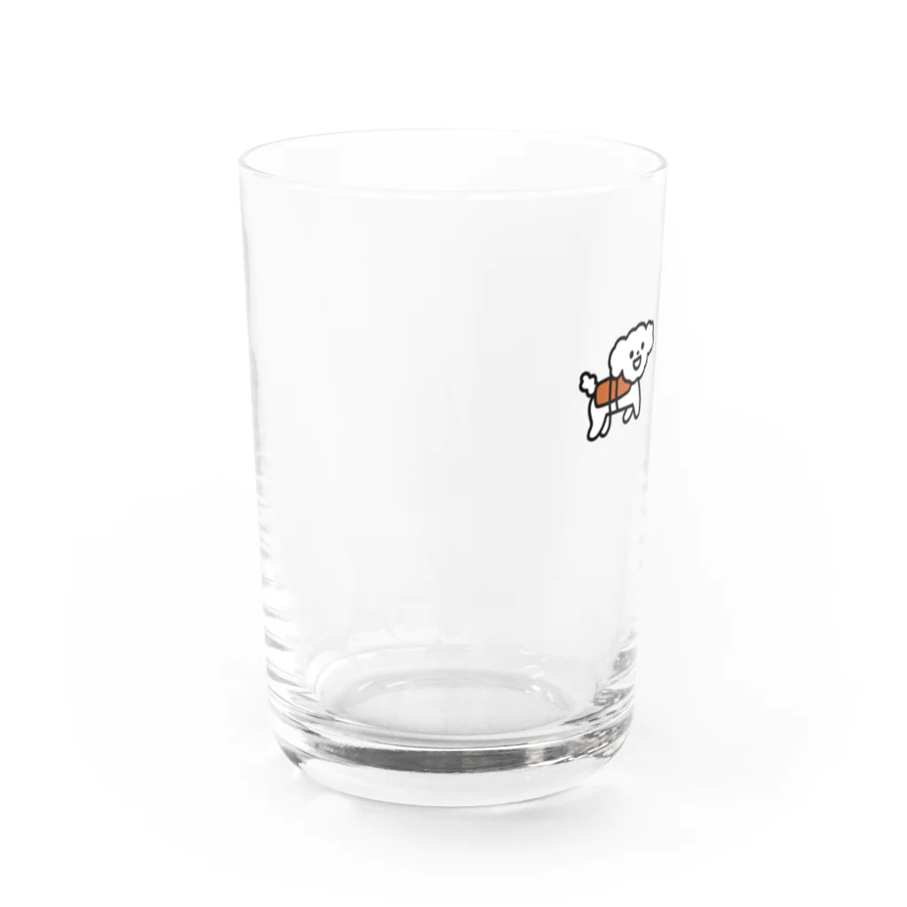 みやつち やえの飲み物のなかで泳ぐはなちゃん Water Glass :left