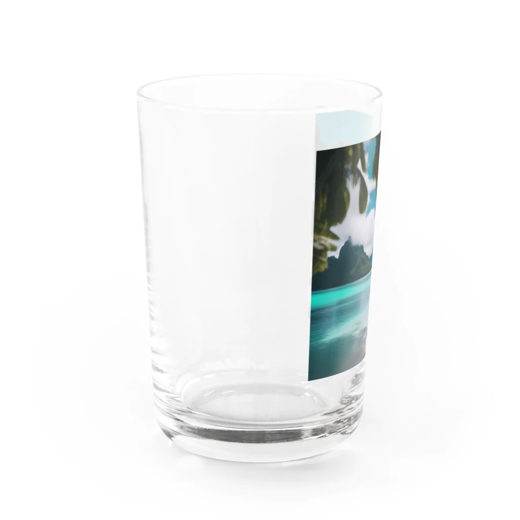 metametamonnのボラボラ島 Water Glass :left