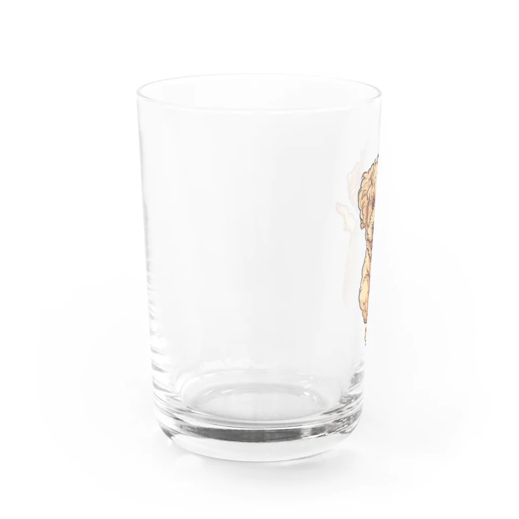 hanappongのハッピープードル Water Glass :left