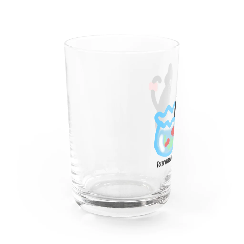 黒猫たんとちゃんの黒猫たんとちゃん Water Glass :left