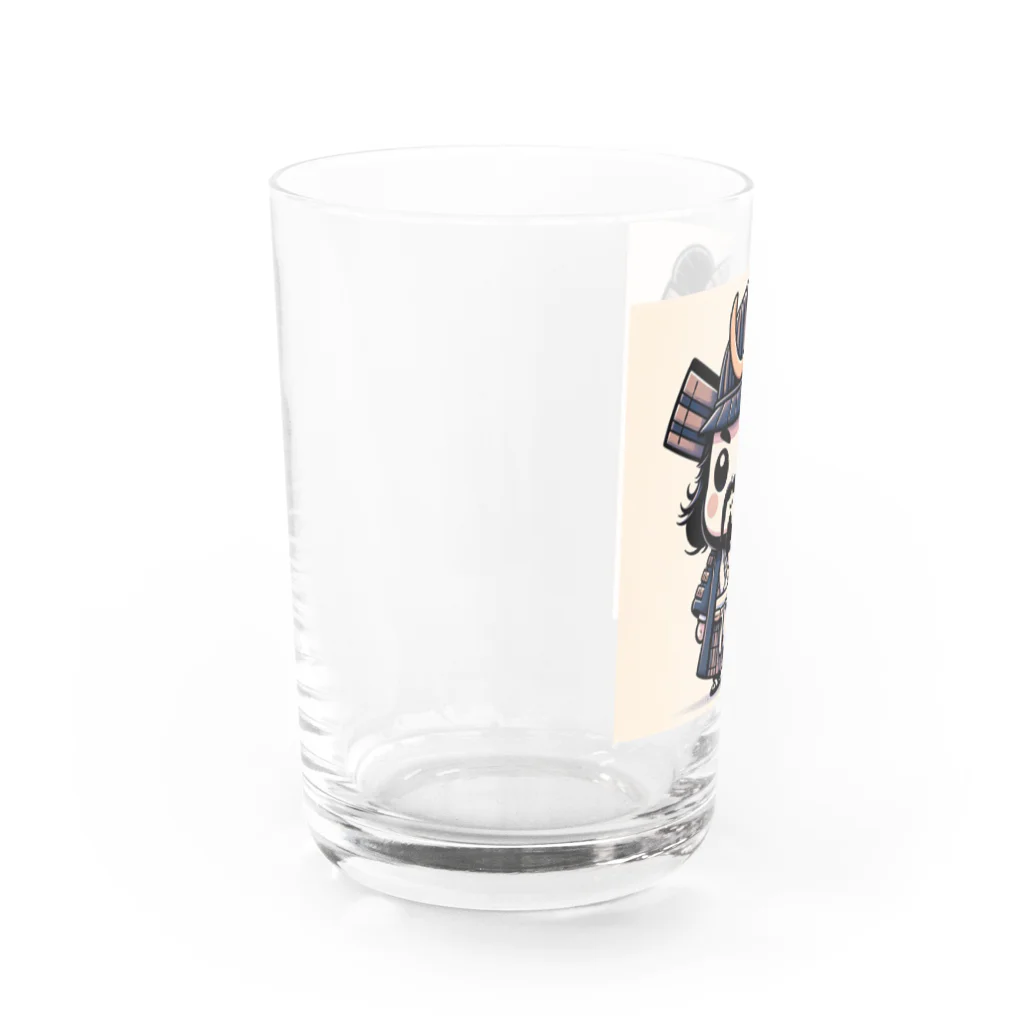 戦国時代マニアのデフォルメ小早川秀秋君 Water Glass :left