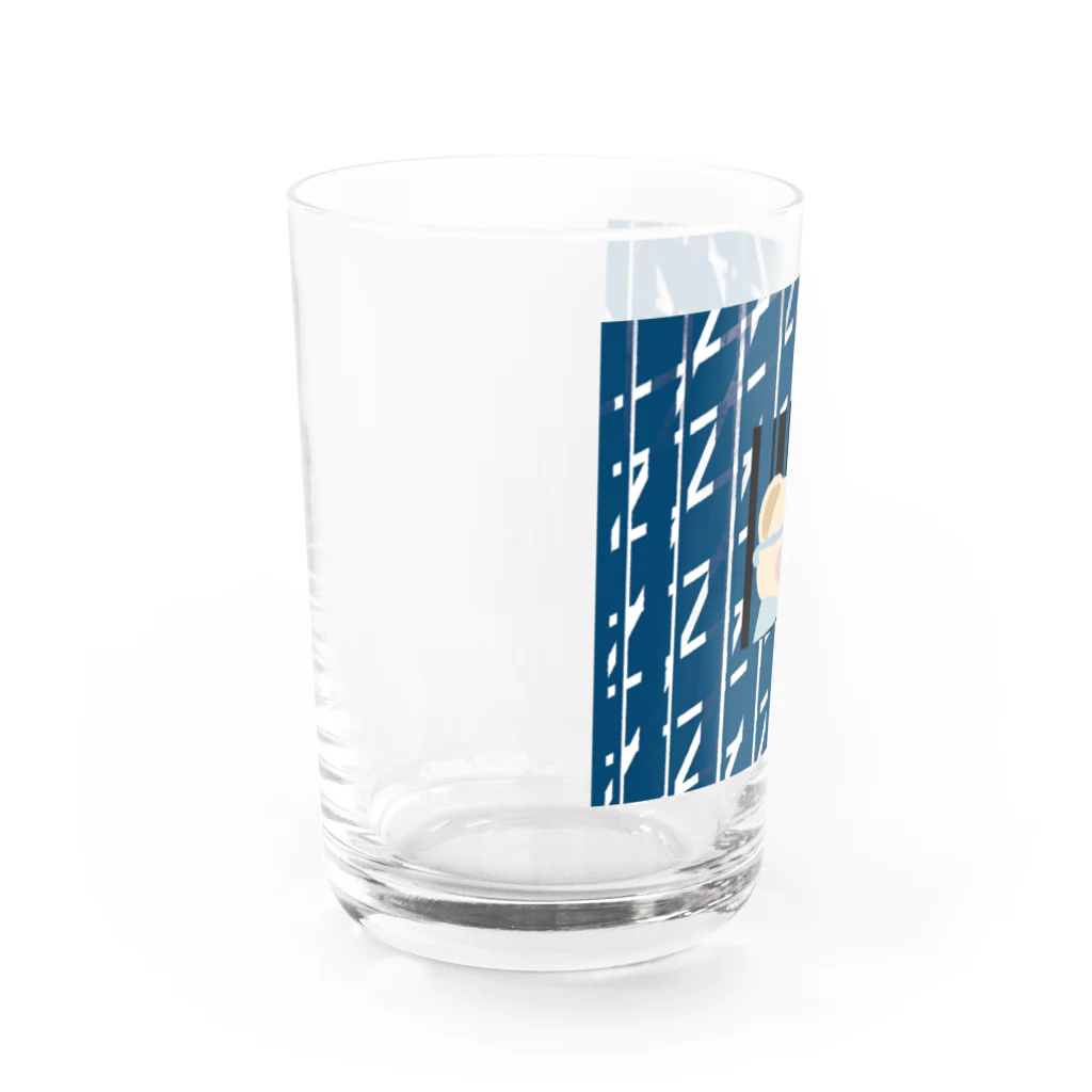 KUROのおみせのおしゃれな着せかえくま Water Glass :left