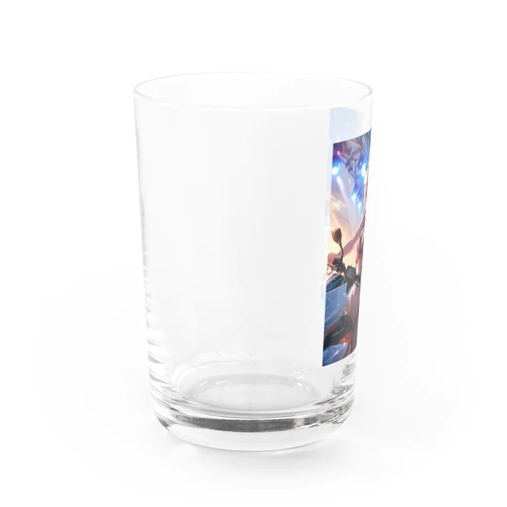 シロクマペンギンの碧海の歌姫 アリア Water Glass :left