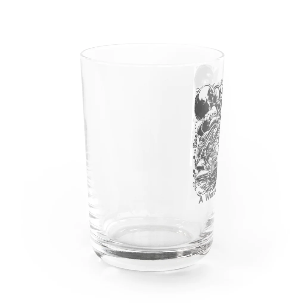 yumekauのA World of Hatred Water Glass :left