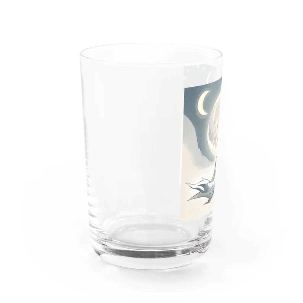 bigbamboofamilyの月と黒狐　その三 Water Glass :left