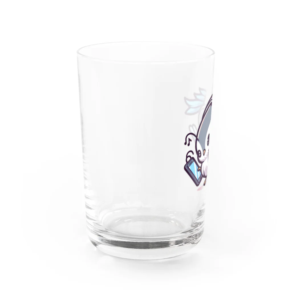 音楽ルー106のシマエナガ Water Glass :left