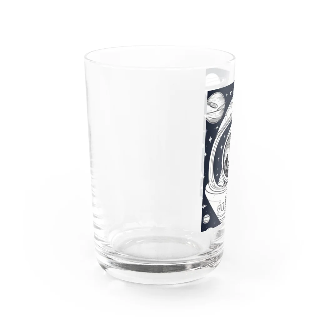 ininicoの宇宙旅行ナマケモノ Water Glass :left