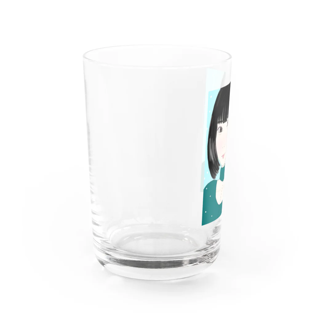 もものおみせの初雪 Water Glass :left