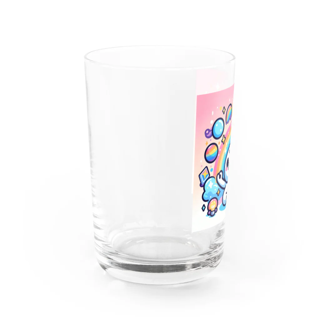 mitusan777の未来への幸運と活力が満ち溢れています。 Water Glass :left