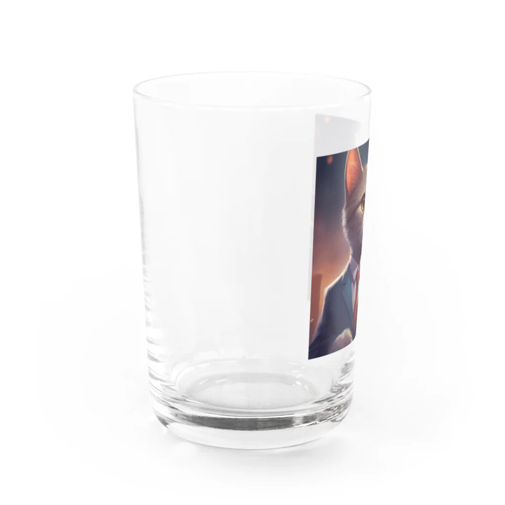 ネコ社長のネコ社長３代目 Water Glass :left