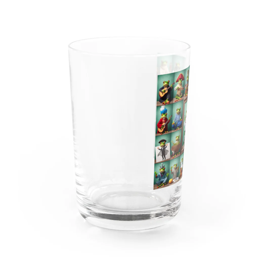 カエルグッズのカエル_様々_コスプレ Water Glass :left