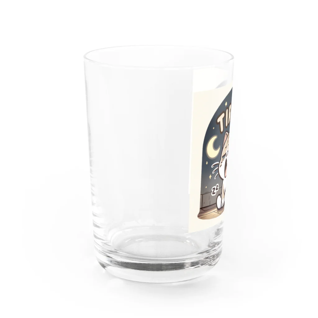 mimikkyu322のTired cat7 Water Glass :left