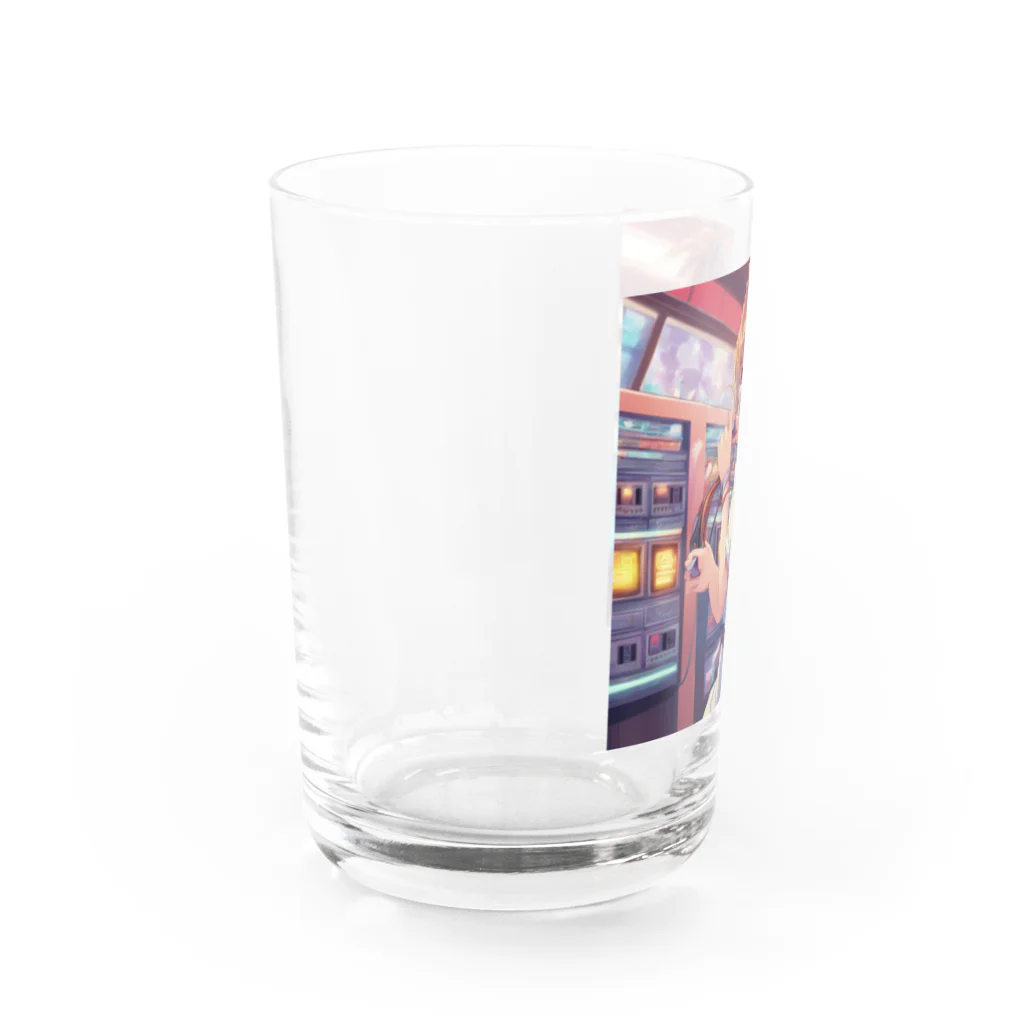 アニメ好きの野生味溢れる店J JK専門店の電気系ポーニーテールJK　 Water Glass :left