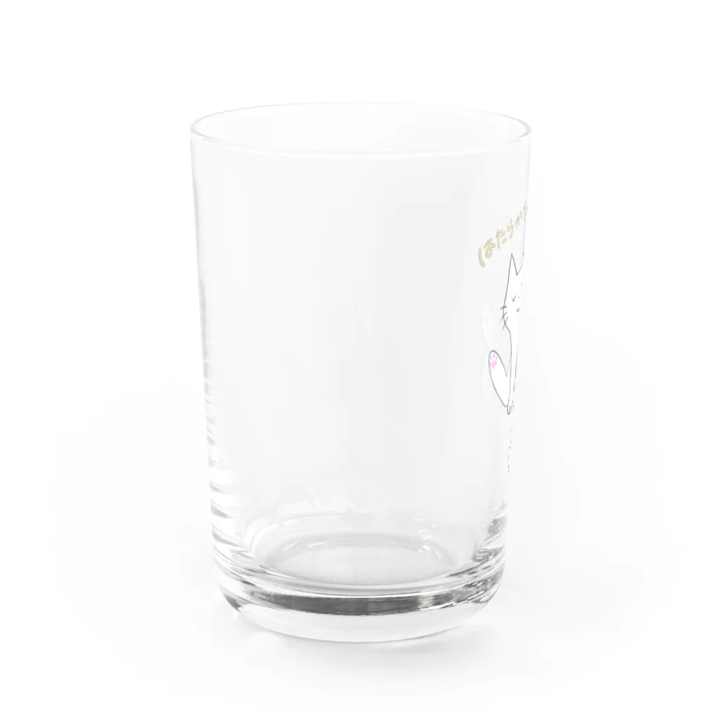 karurasworksのだるだるにゃんこ Water Glass :left