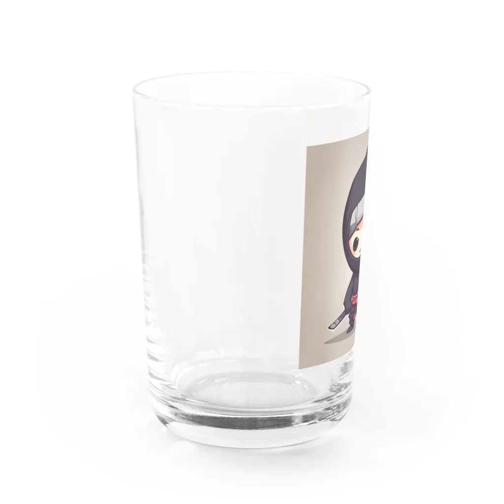 d-design-labのかわいい忍者のイラストグッズ Water Glass :left