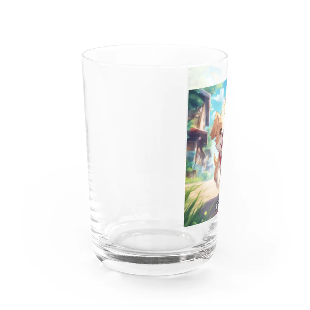 happiness_shopのかわいい子犬が元気いっぱい！ Water Glass :left